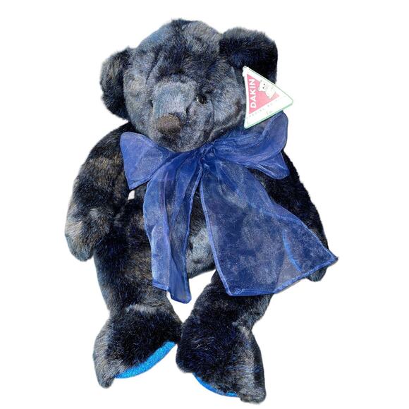 Dakin Applause Teddy Bear Plush Nursery Decor Shower Blue Ribbon Stuffed 16" - Picture 3 of 14